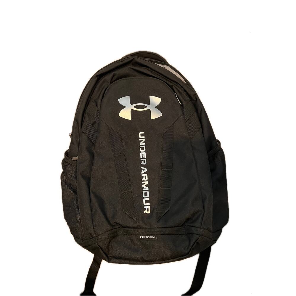 Under Armour Gray Black Hustle 5.0 Backpack